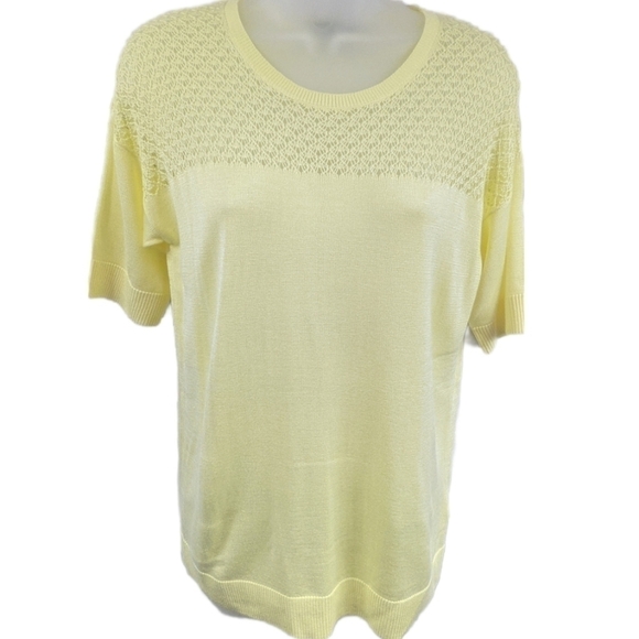 Banana Republic Retro Style Short Sleeve Knit Sweater Sz Sm - Picture 1 of 8